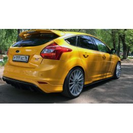 Накладки сплиттеры на пороги на Ford Focus III ST